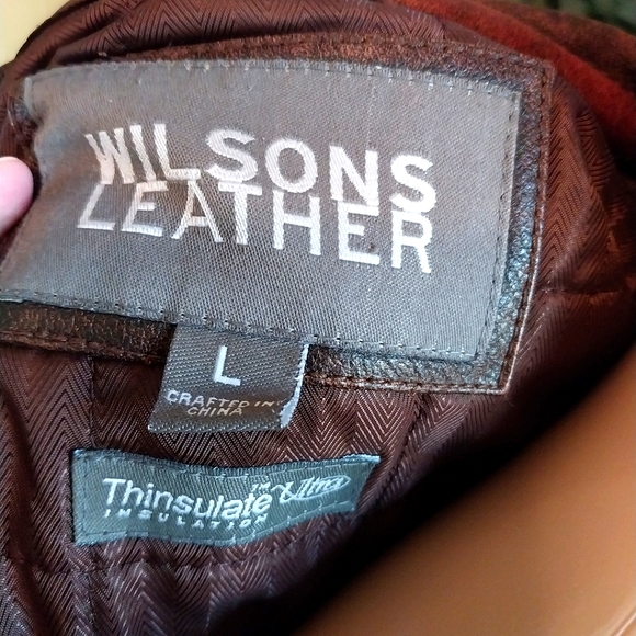Wilsons Leather Distressed Thinsulate‎ Ultra Jacket, Size L - Picture 3 of 12